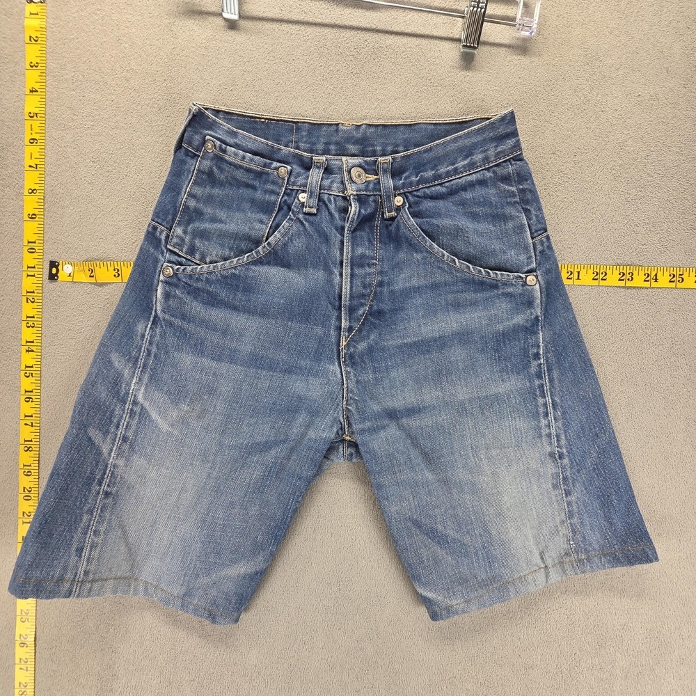 Vintage Levis Engineered Shorts Mens 26 Blue Twisted Button Fly‎
